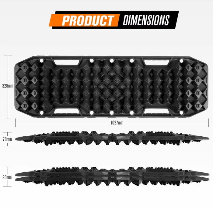 Bunker Indust Recovery Tracks Black With Build in Jack Base 10T