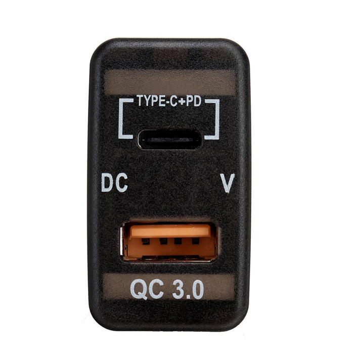 Toyota Hilux USB Charger With Volt Meter & C-Type Port