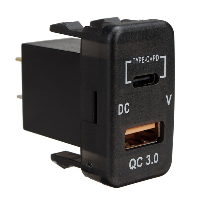 Toyota Hilux USB Charger With Volt Meter & C-Type Port