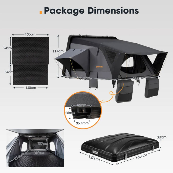 San Hima Roof Top Tent 3-4 Persons