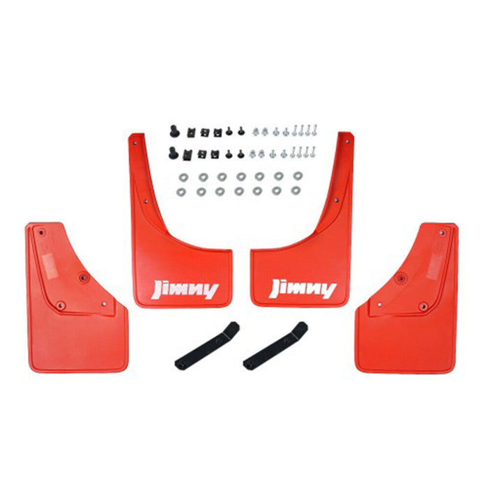 Suzuki Jimny Mudflaps Red Generation 4