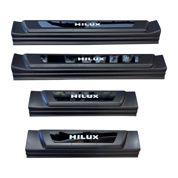 Toyota Hilux Door Scuff Plates LED 2016+