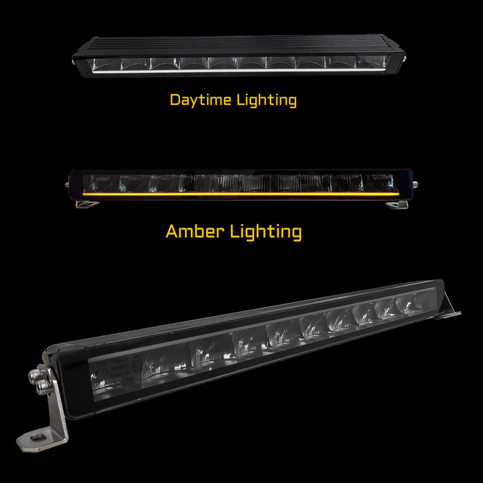ZIEN 22" LED Light Bar Amber and White Daytime Running Light