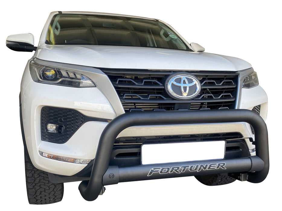 Toyota Fortuner Nudge Bar Black Premium Stainless 2016+