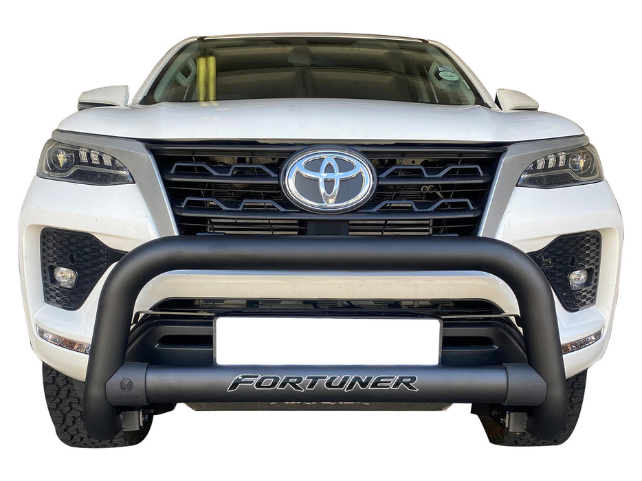 Toyota Fortuner Nudge Bar Black Premium Stainless 2016+