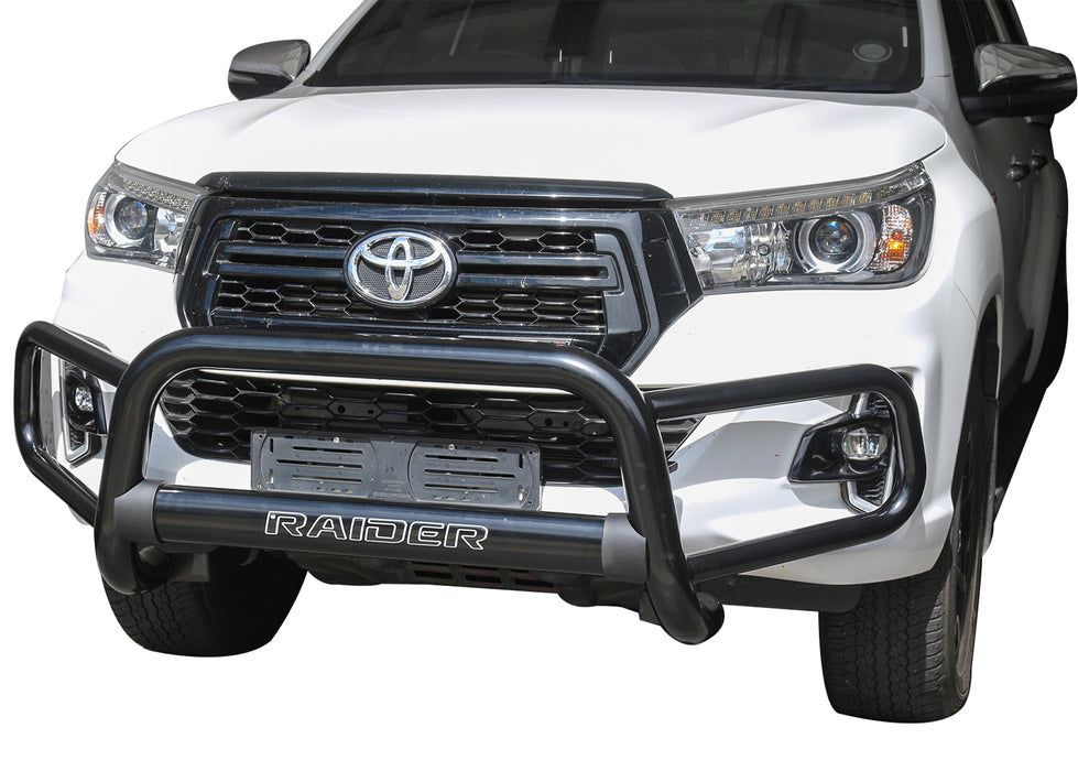 Toyota Hilux Tri Bumper Stainless Black Premium 2016+