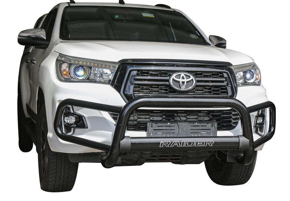 Toyota Hilux Tri Bumper Stainless Black Premium 2016+