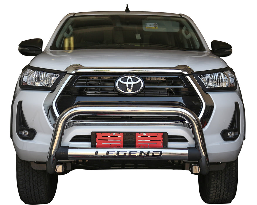 Toyota-Hilux-Nudge-Bar-Chrome-Stainless-Steel-GD-6-Revo-Bull-Legend