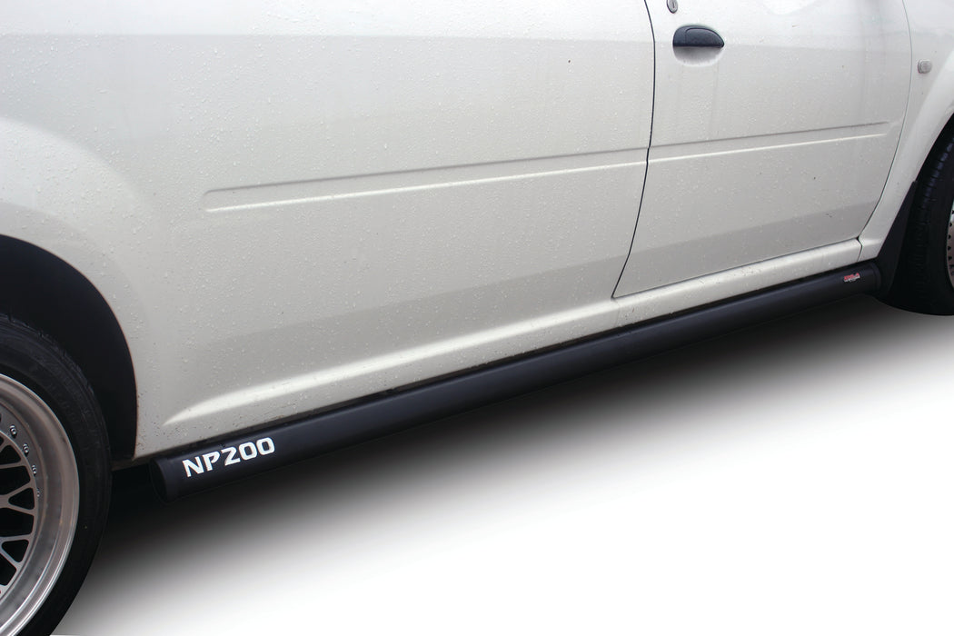 Nissan NP200 Side Bars Stainless Black 2010+