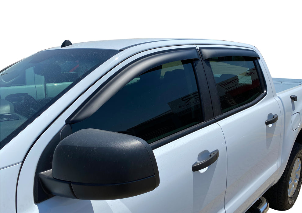 Ford-Ranger-Wind-Shields-Rain-Deflectors-Window-Shield-Black-Doublecab