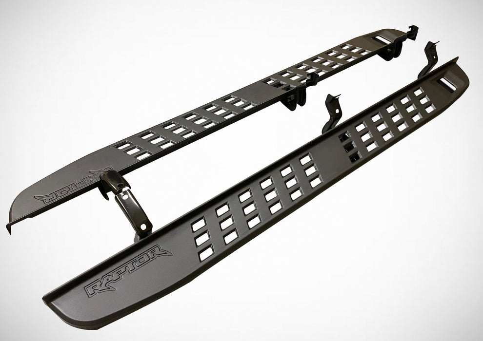 Ford-Ranger-SideSteps-Side steps-black-steel