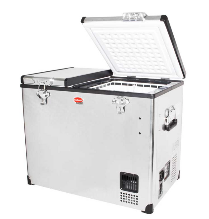 Snomaster 72L Dual Compartment Stainless Steel Fridge/Freezer
