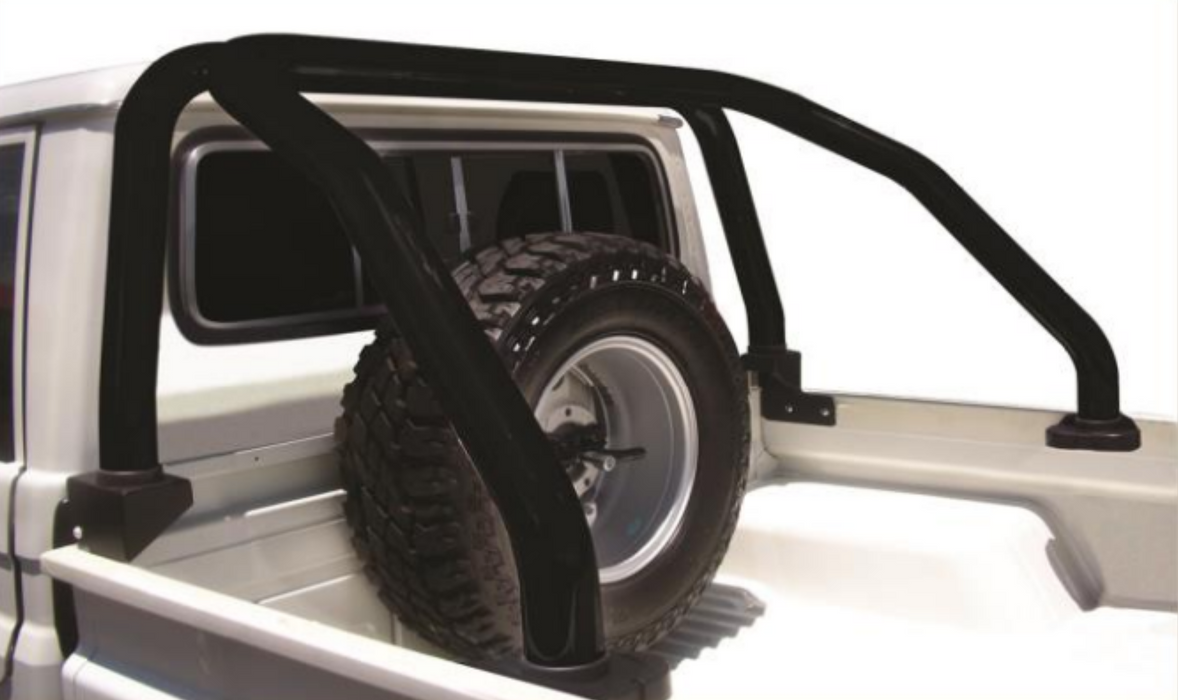 Toyota Land Cruiser Roll Bar Black Stainless 70 Series