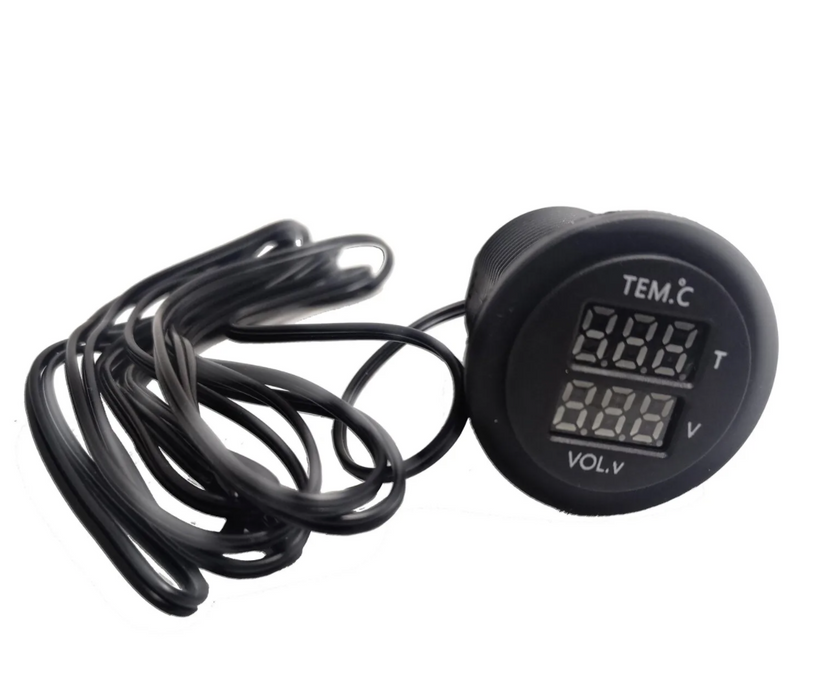 Temperature Gauge With Voltmeter