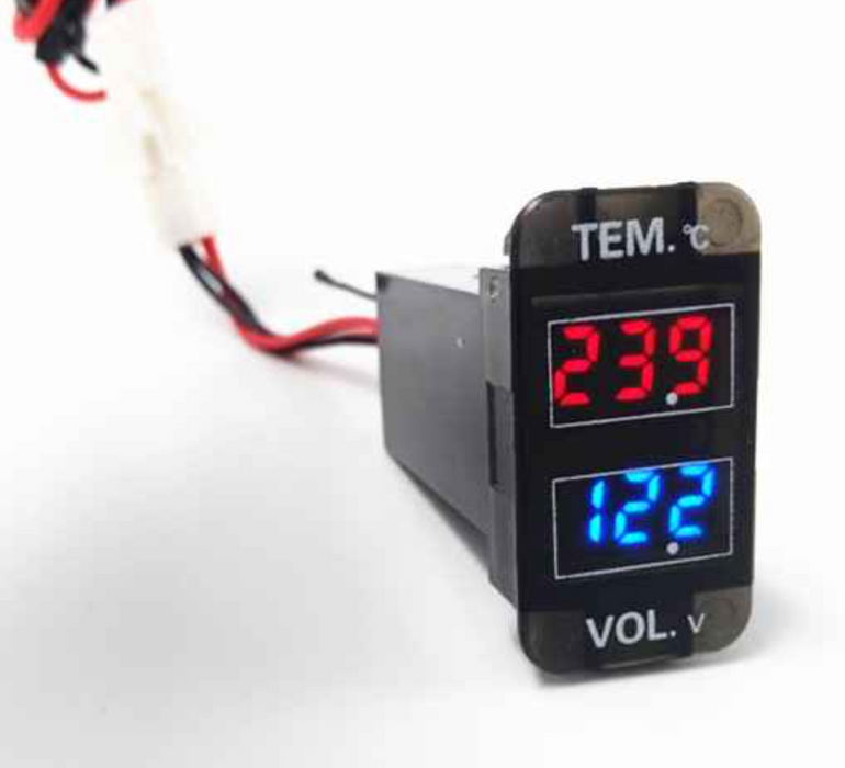 Toyota Hilux 2012 - 2015 Voltmeter With Temperature Gauge
