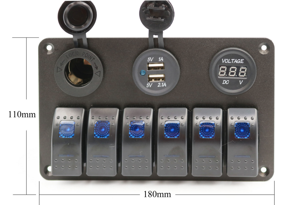 Switch Panel 6 Rocker