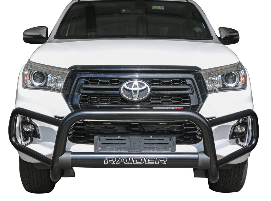Toyota Hilux Tri Bumper Stainless Black Premium 2016+