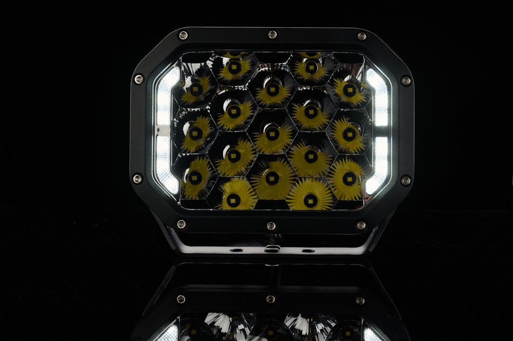 Zien 7" Square Spot Lights Set