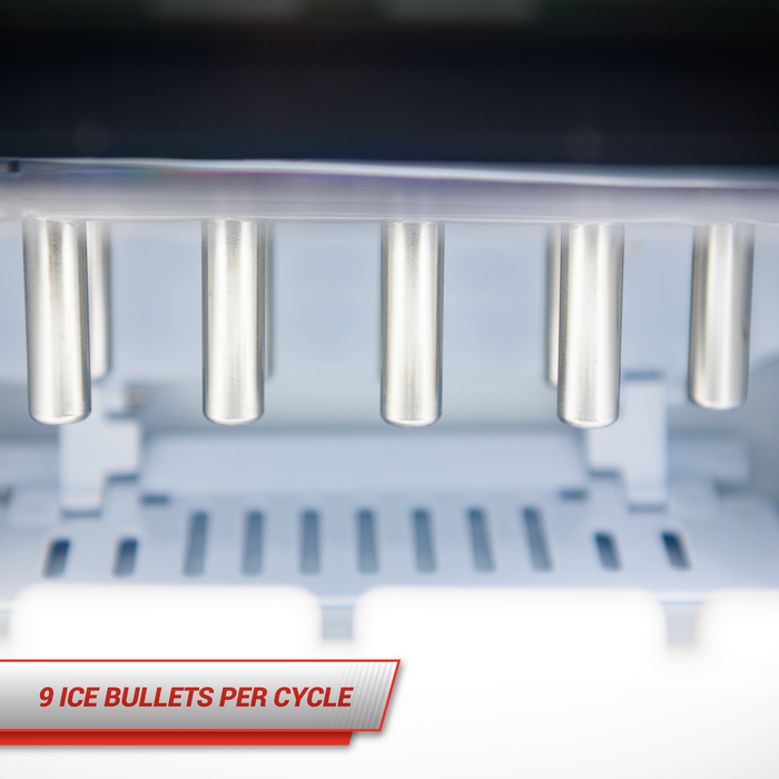 12Kg/24Hr Counter-Top Bullet Type Ice-Maker - Black