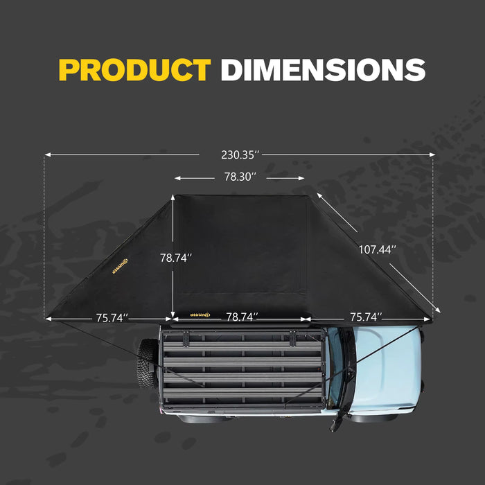 Bunker Indust Side Awning 180 Degree