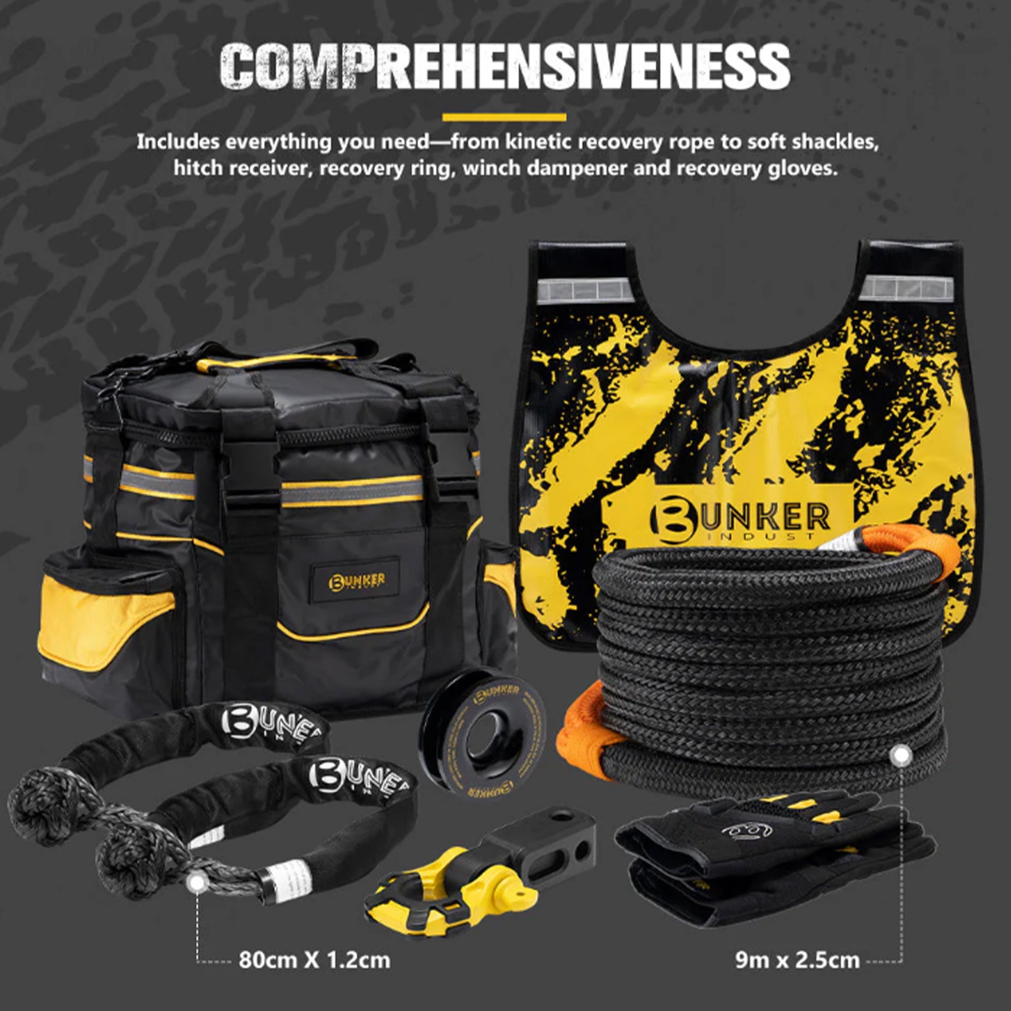 Bunker Indust Recovery Kit 8Pc — Evorevo4x4