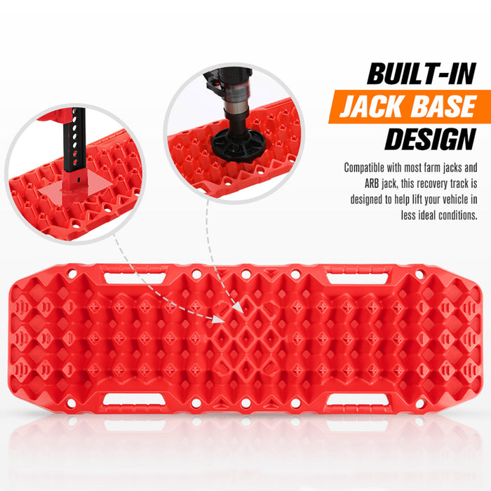 Bunker Indust Recovery Tracks Red With Build in Jack Base 10T