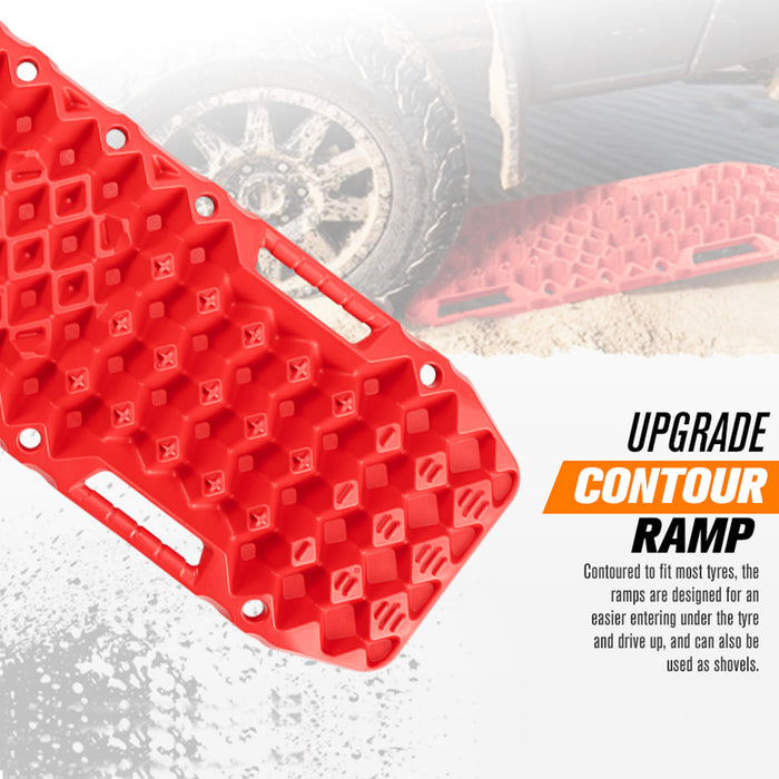Bunker Indust Recovery Tracks Red With Build in Jack Base 10T