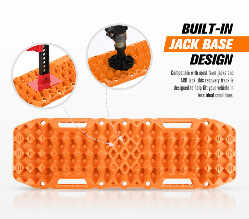 Bunker Indust Recovery Tracks Orange With Build in Jack Base 10T