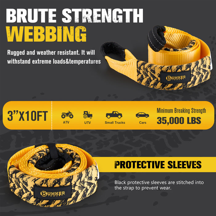 Bunker Indust Snatch Tow Strap 3M