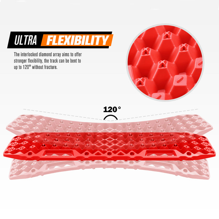 Bunker Indust Recovery Tracks Red With Build in Jack Base 10T