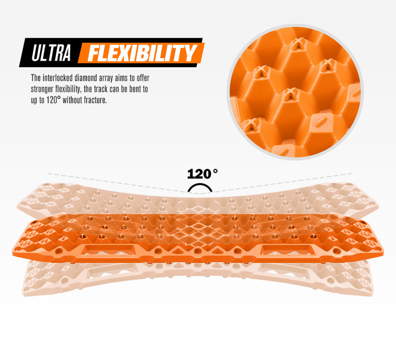 Bunker Indust Recovery Tracks Orange With Build in Jack Base 10T