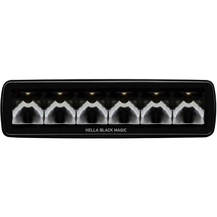 Hella Black Magic LED Mini Lightbar 6.2˝ Single (Flood)