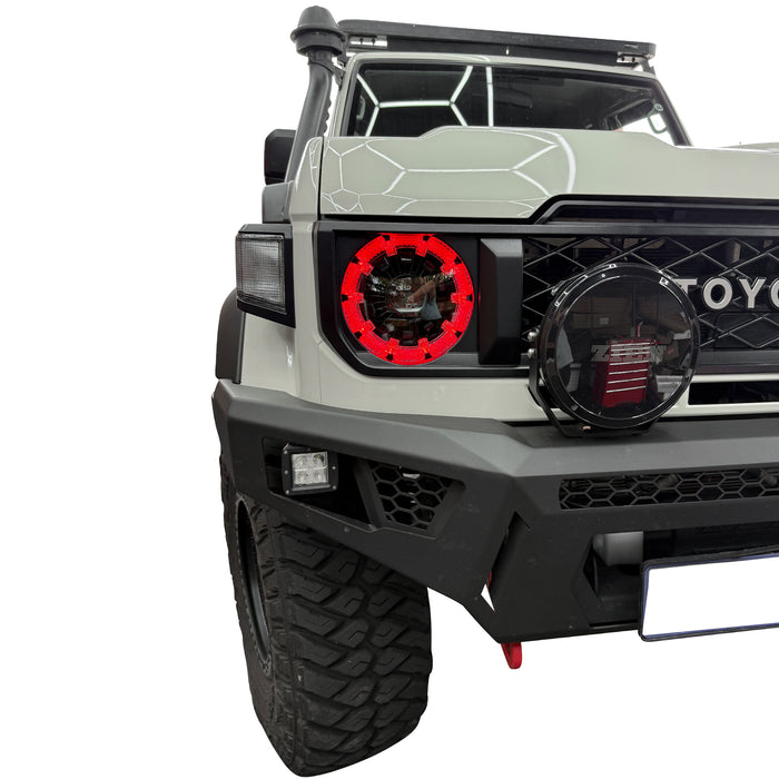 Land-Cruiser-Head-Lights-Red