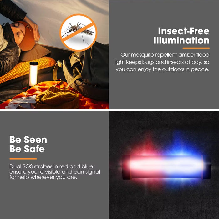 San Hima Torch Recargable LED Mosquito Repellent