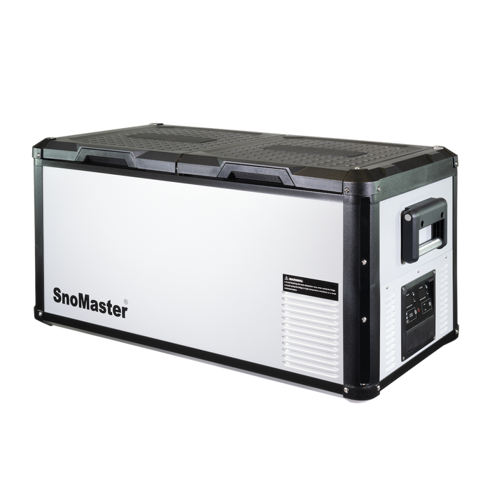 75L Metal/Plastic Dual Compartment Mobile Fridge/Freezer AC/DC