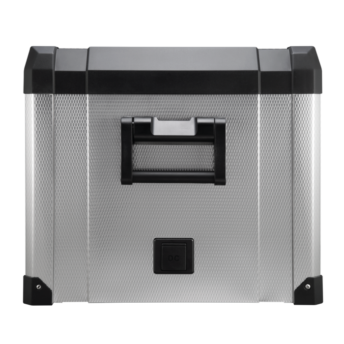 60L Dual Compartment Mobile Fridge/Freezer AC/DC - Stainless Steel