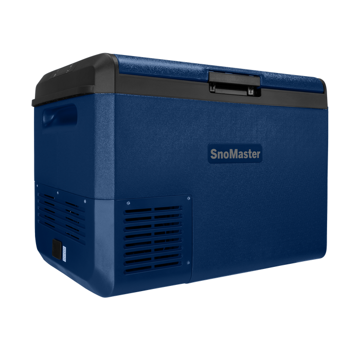 SnoMaster 25L Plastic Single Compartment Mobile Fridge/Freezer DC With 220V Power Adapter – Blue