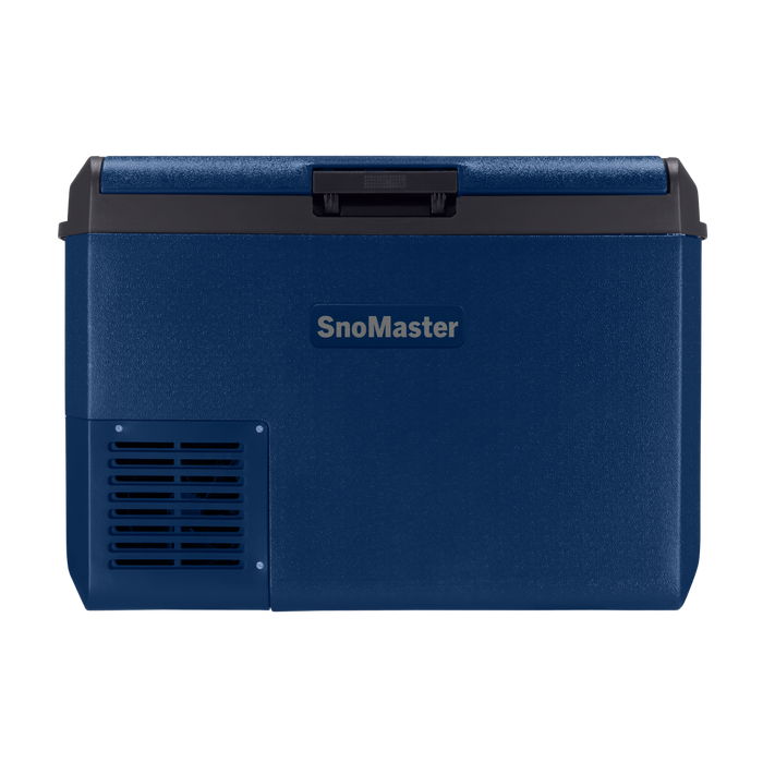 SnoMaster 50L Plastic Single Compartment Mobile Fridge/Freezer DC With 220V Power Adapter – Blue