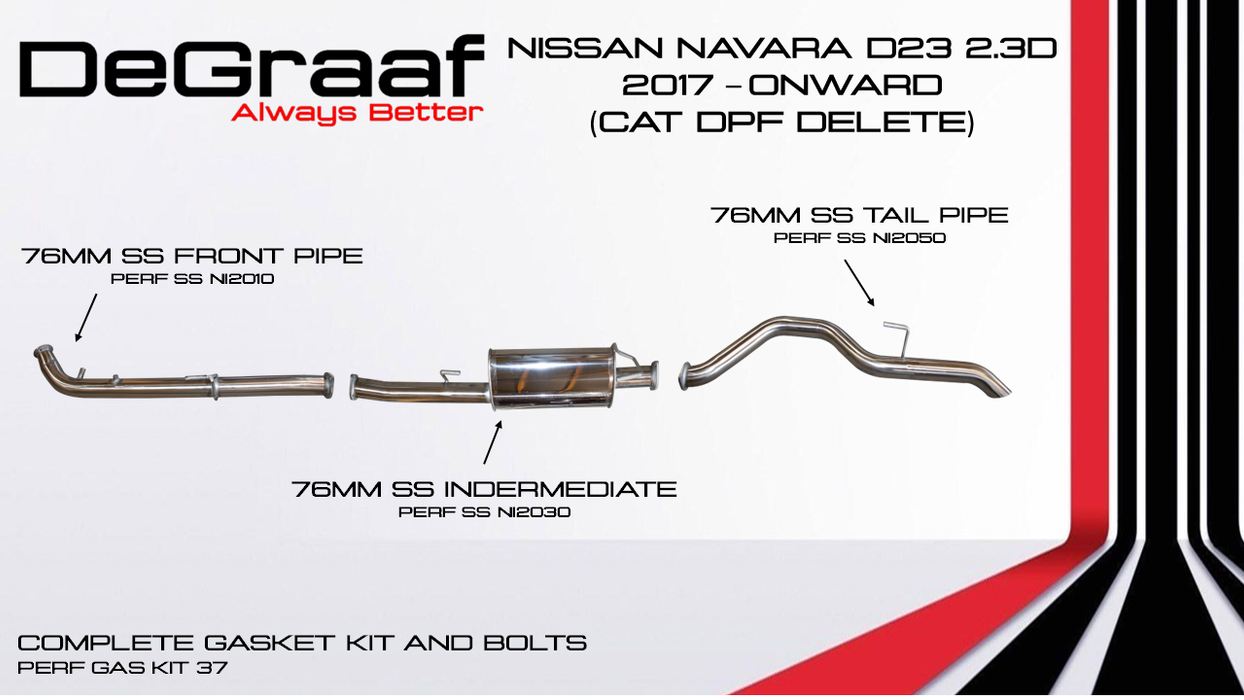 Nissan Navara DE GRAAF Exhaust System