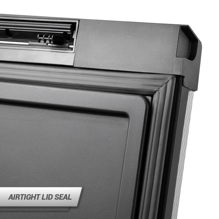 78L Dual Compartment Mobile Fridge/Freezer AC/DC - Stainless Steel