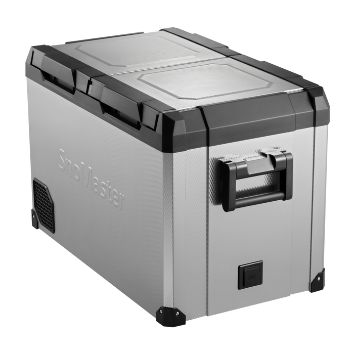 78L Dual Compartment Mobile Fridge/Freezer AC/DC - Stainless Steel