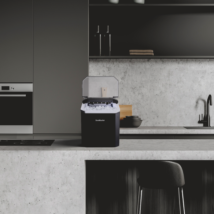 12Kg/24Hr Counter-Top Bullet Type Ice-Maker - Black