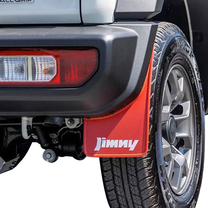 Suzuki Jimny Mudflaps Red Generation 4