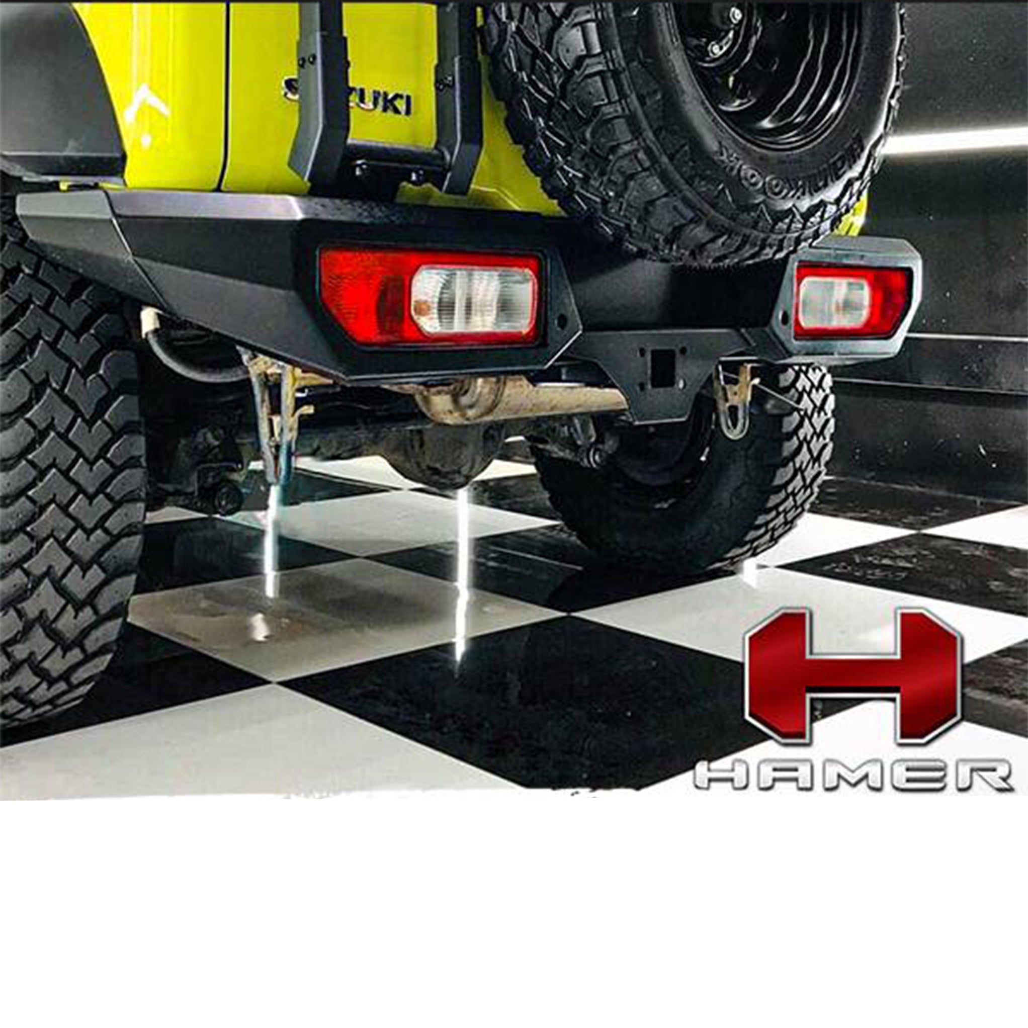 Hamer Rear Bumper Suzuki Jimny Hamer Rear Replacement Bumper — Evorevo4x4