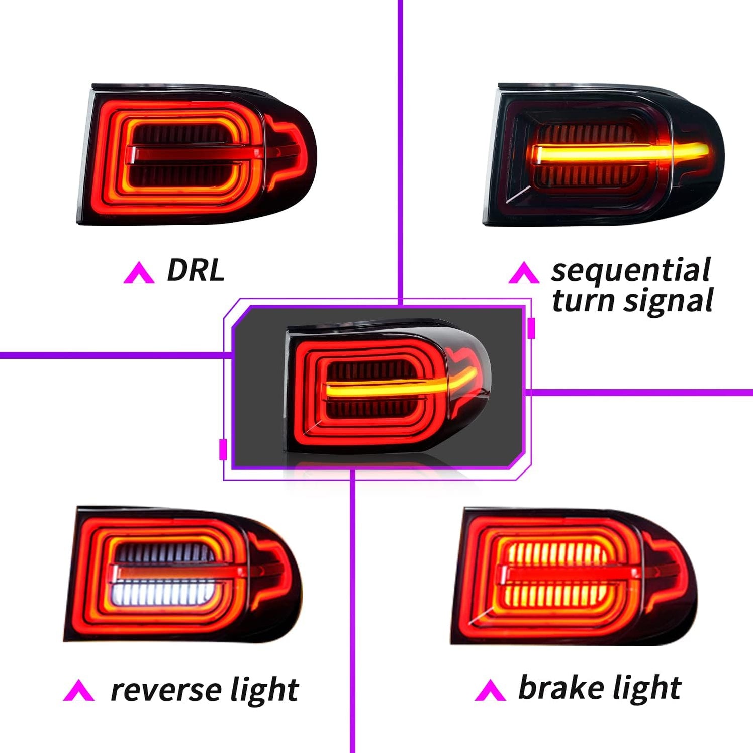 Toyota FJ Cruiser Tail Lights LED — Evorevo4x4