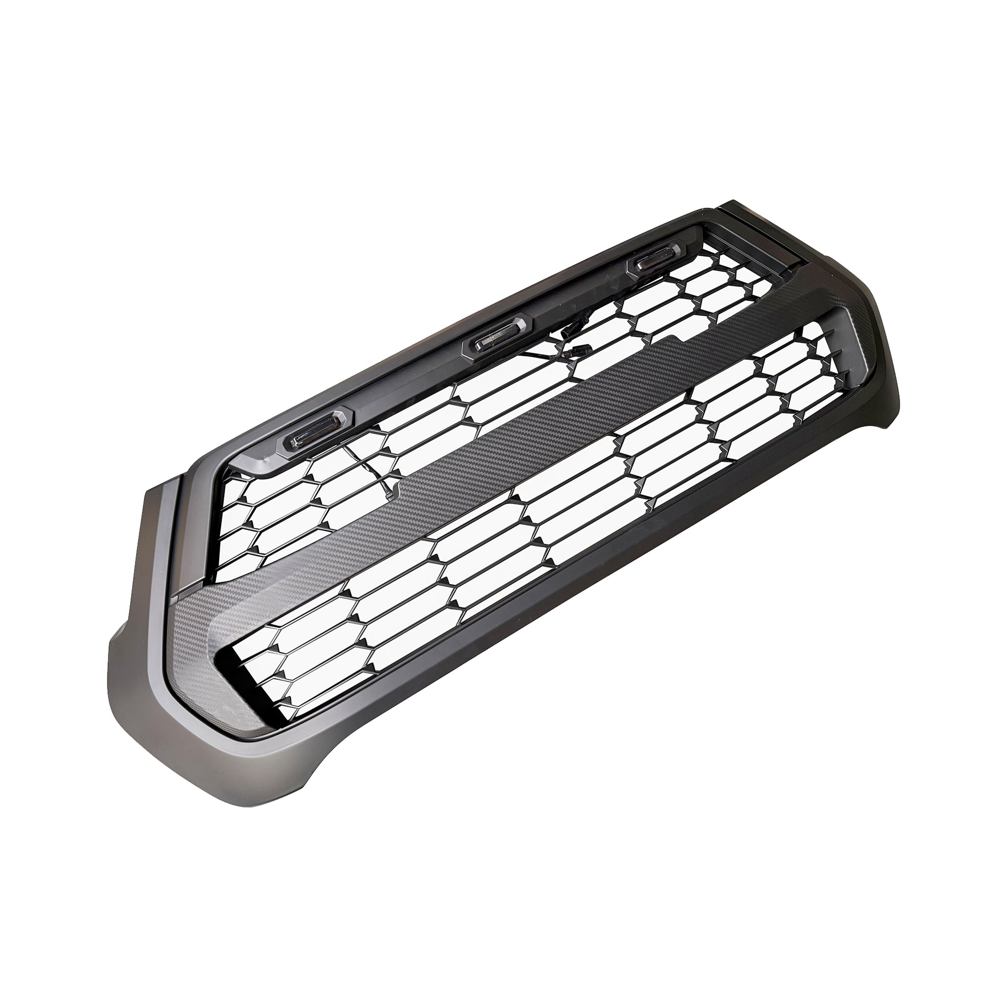 Toyota Hilux GR-Style Front Grill | 2021+ | Matte Black | ABS Plastic ...