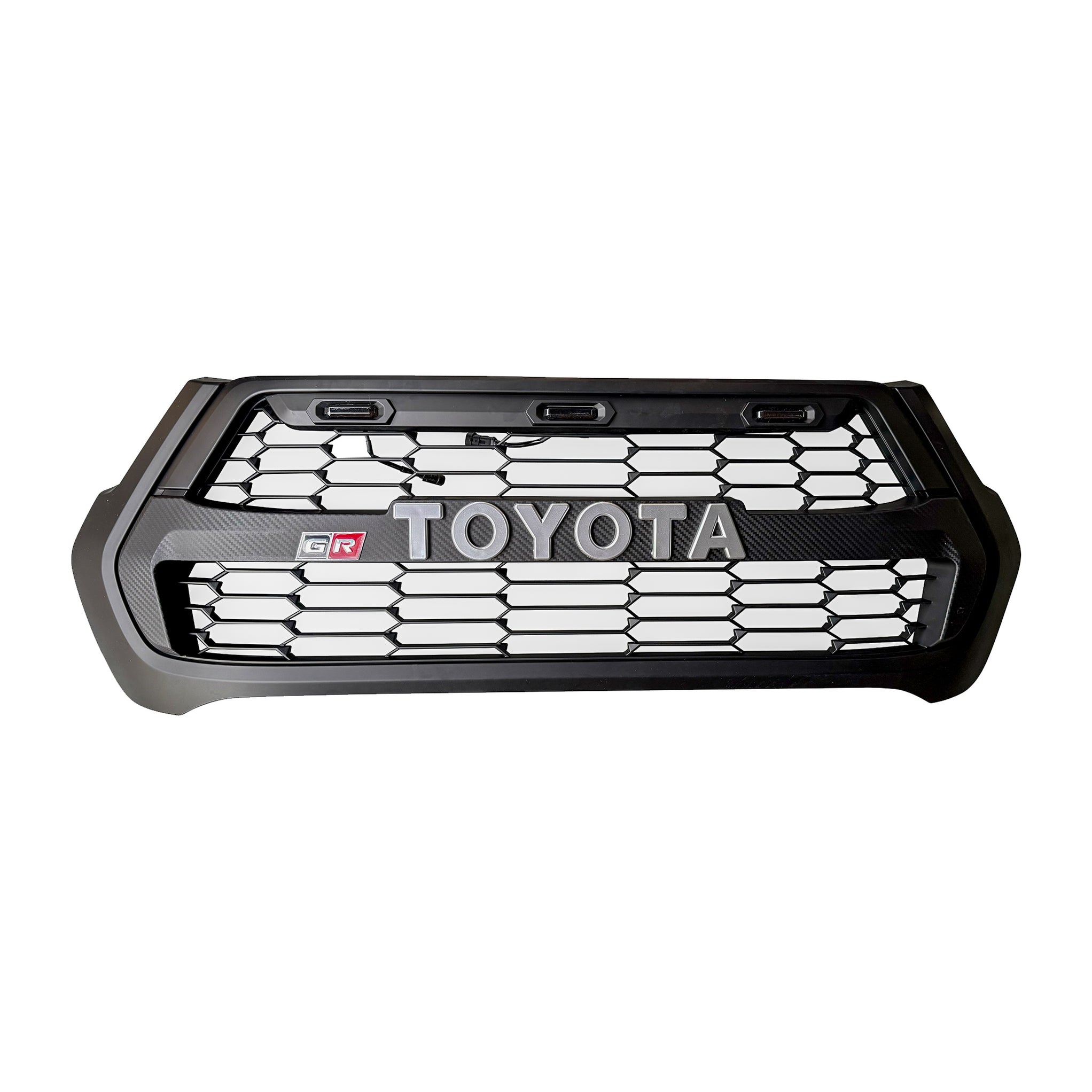 Toyota Hilux GR-Style Front Grill | 2021+ | Matte Black | ABS Plastic ...