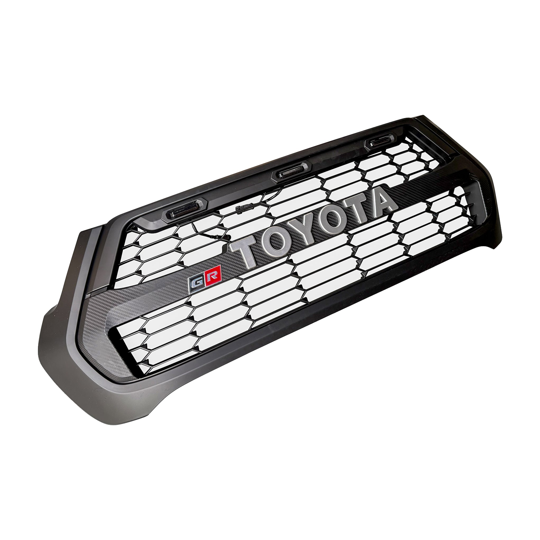 Toyota Hilux GR-Style Front Grill | 2021+ | Matte Black | ABS Plastic ...