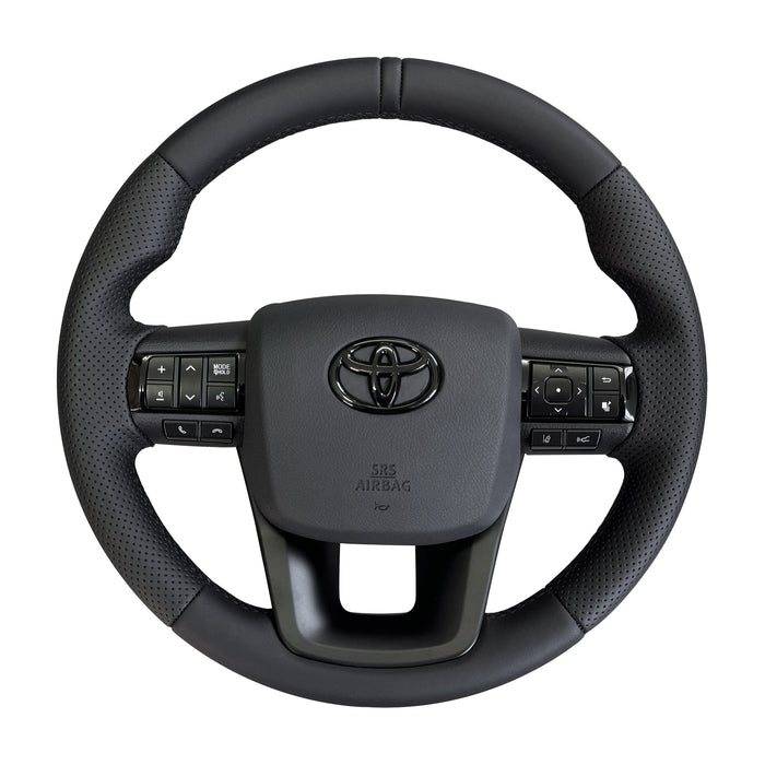 Toyota Land Cruiser & Hilux Steering Wheel Full Black