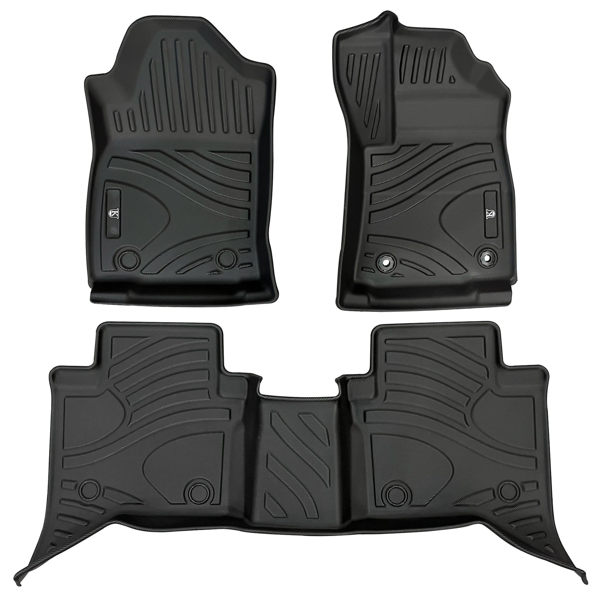 Rubber Mat With Rim Toyota Hilux Rubber Mats Automatic 2016+ — Evorevo4x4